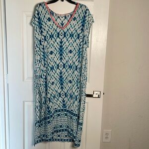 Surf Gypsy tie dye maxi dress coverup